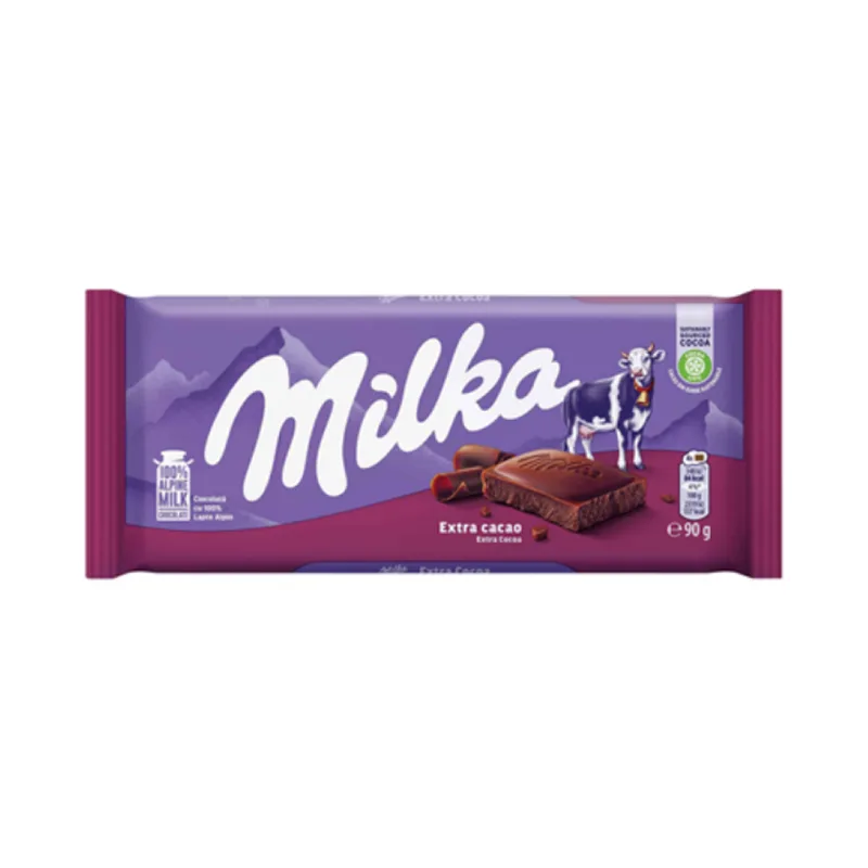 Milka Ciocolata Extra Cacao 90 G