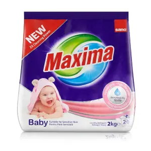 Detergent rufe pudra Sano Maxima Baby 20 spalari 2KG
