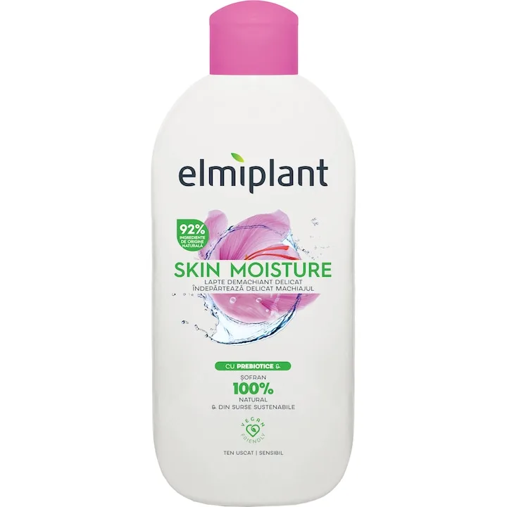 Laptele Demachiant Elmiplant Skin Moisture Pentru Ten Uscat Si Sensibil, 200 Ml