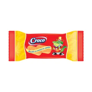 Croco Biscuiti Crema Vanilie 32 G