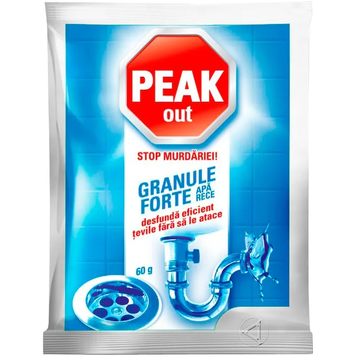 Peak Out Granule Forte Apa Rece Desfundare Tevi 60G