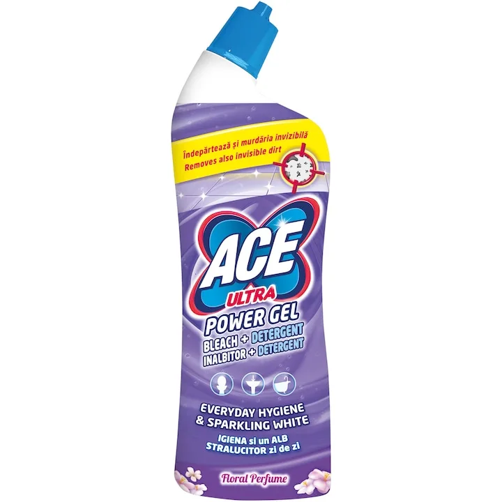 Inalbitor Si Degresant Toaleta Ace Ultra Power Gel Floral 750Ml