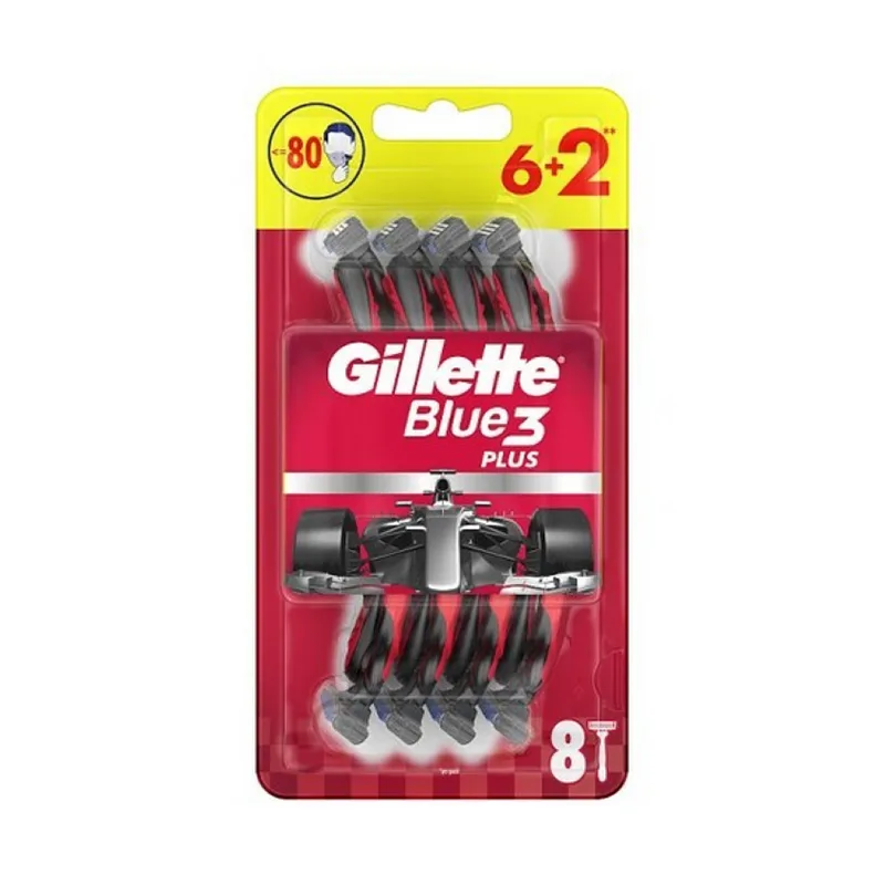Gillette Blue3 Plus Red 6 2Buc/Set