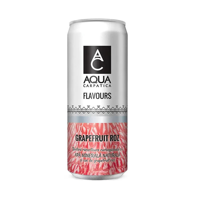 Aqua Carpatica Flavours 0.33L Doza Grapefruit Roz