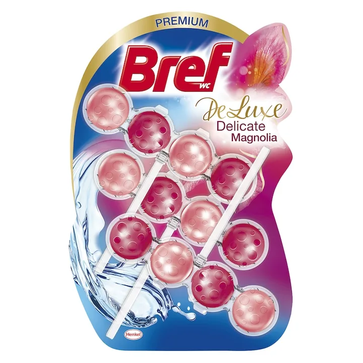 Bref Deluxe Magnolia Odorizant Toaleta 3X50G
