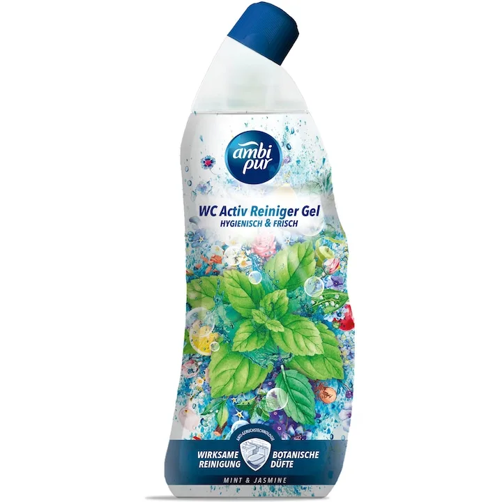Solutie De Curatat Vasul De Toaleta Ambi Pur Mint & Jasmine 750Ml