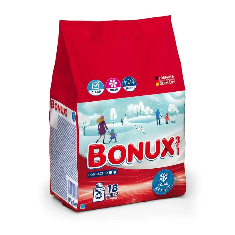 Detergent Rufe Pudra Bonux Ice Fresh 18 Spalari 1.17Kg