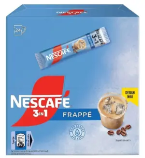 Cafea Solubila Nescafe 3 In 1 Frappe 24 Plicuri X 15 G