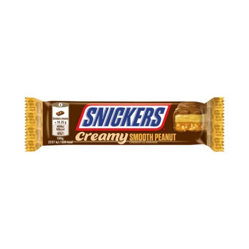 Snickers Baton Ciocolata Crema Alune 36,5 G
