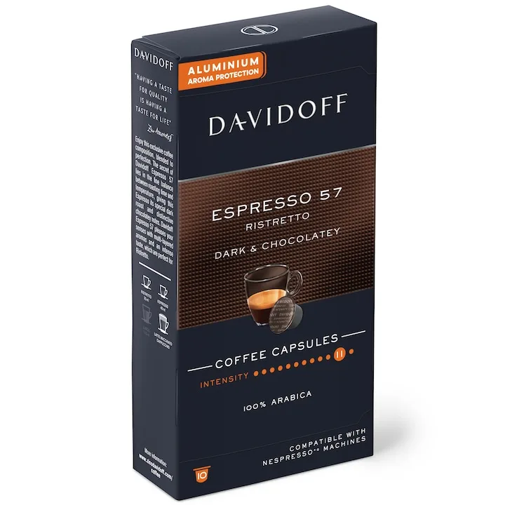 Davidoff Capsule Cafea Espresso 57 Compatibile Nespresso 10