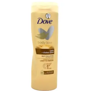 Dove Visible Glow Gradual Self-Tan Body Lotion Light To Medium 400 Ml