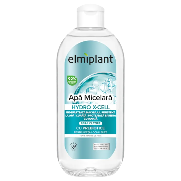 Apa Micelara Elmiplant Hydro-X-Cell Pentru Fata, Ochi Si Buze Cu Prebiotice 400 Ml