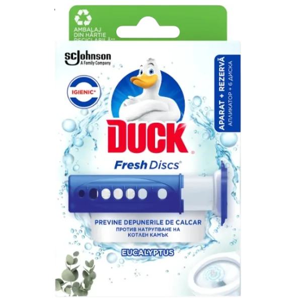 Duck Fresh Discs Eucalyptus Odorizant Wc Aparat 36Ml