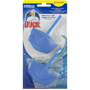 Duck Odorizant Pentru Toaleta 4 In 1 Aqua Blue 2X36G