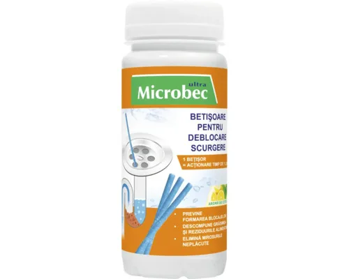 Microbec Betisoare Pentru Desfundat Scurgeri Chiuvete Cazi Dusuri 30G