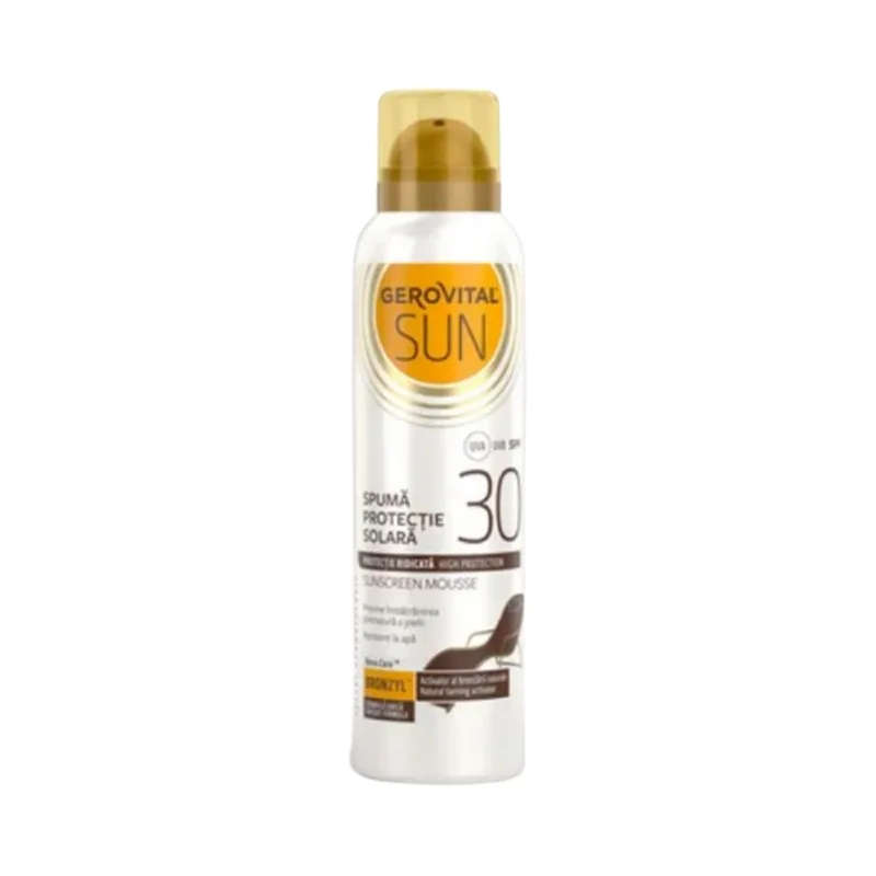 Gerovital Sun Spuma Protectie Solara Fps 30 150Ml
