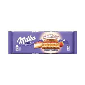 Milka Ciocolata Cheesecake Capsuni 300 G
