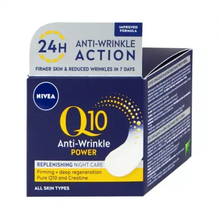 Crema De Noapte Antirid Nivea Q10 Power, 50 Ml
