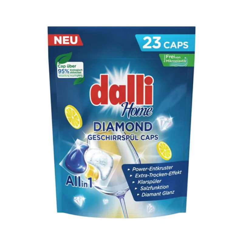 Dalli Home Capsule Masina De Spalat Vase All In 1 Diamond 23 Buc