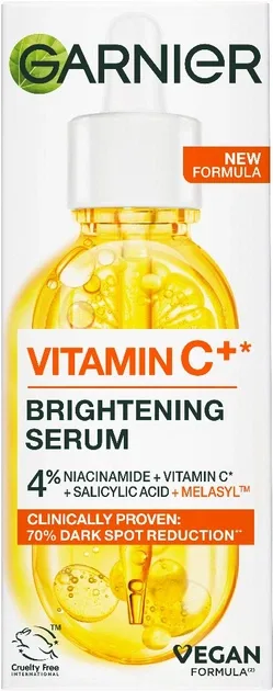 Garnier Skin Naturals Serum Cu Vitamina C Pentru Ten – Efect De Stralucire, 30 Ml