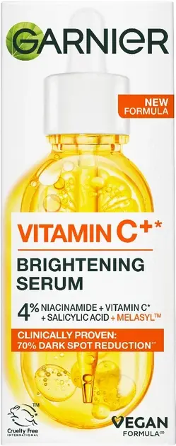Garnier Skin Naturals Serum Cu Vitamina C Pentru Ten – Efect De Stralucire, 30 Ml