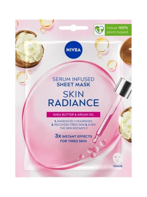 Masca Servetel Iluminatoare Infuzata Cu Ser Skin Radiance Nivea