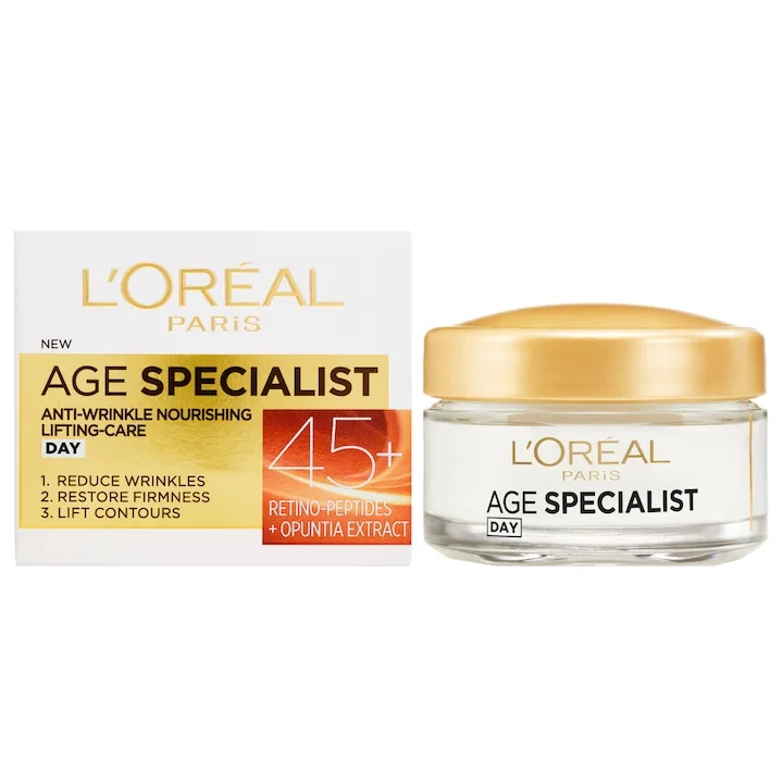 L’oréal Paris Age Specialist 45+ Crema De Zi Antirid, 50 Ml