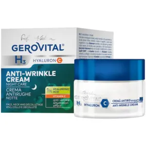 Crema Antirid De Noapte Gerovital H3 Hyaluron-C 50 Ml
