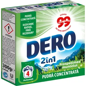 Detergent rufe pudra Dero 2in1 Prospetimea Muntelui 4 spalari 0.3KG