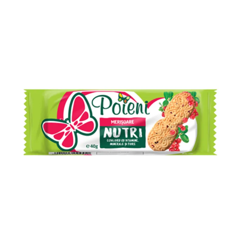 Poieni Biscuiti Cu Merisoare 40 G