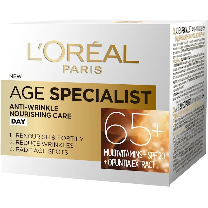 Crema Antirid L’oréal Paris Age Specialist 65+ De Zi, 50 Ml