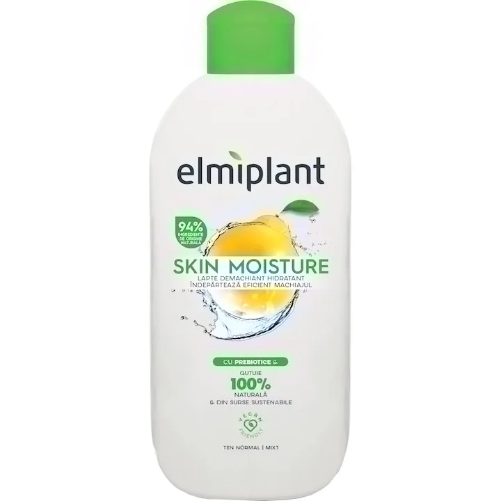 Laptele Demachiant Elmiplant Skin Moisture Pentru Ten Normal Si Mixt, 200 Ml