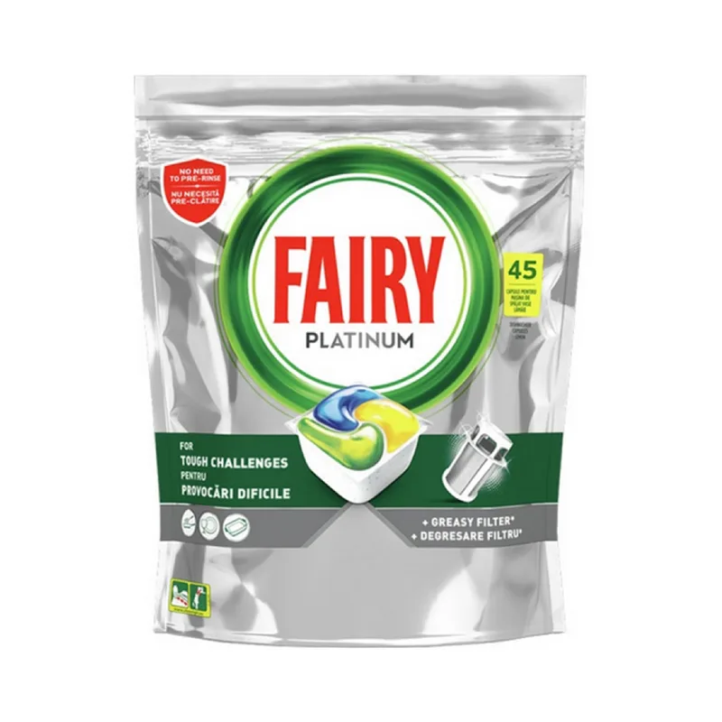 Fairy Platinum 45 Buc Pernite Pentru Masina De Spalat Vase