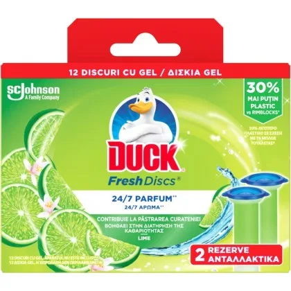 Duck Fresh Discs Gel Rezerva Wc Lime 2X36Ml