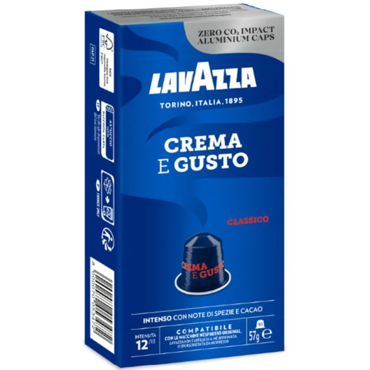 Lavazza Crema E Gusto Capsule Compatibile Nespresso Aluminiu 10X5.7G