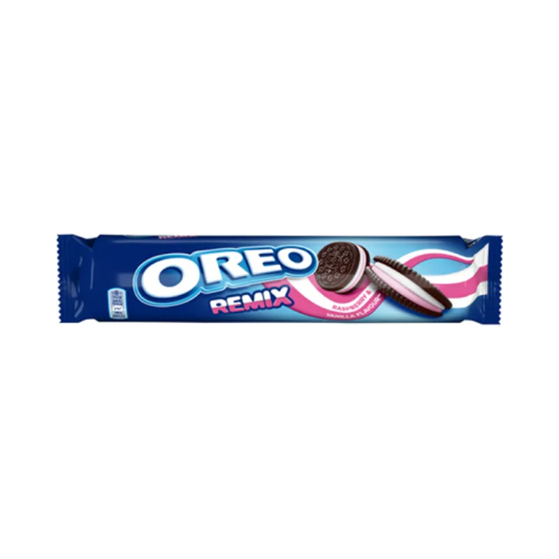 Oreo Biscuiti Cu Crema De Vanilie Si Zmeura 157 G