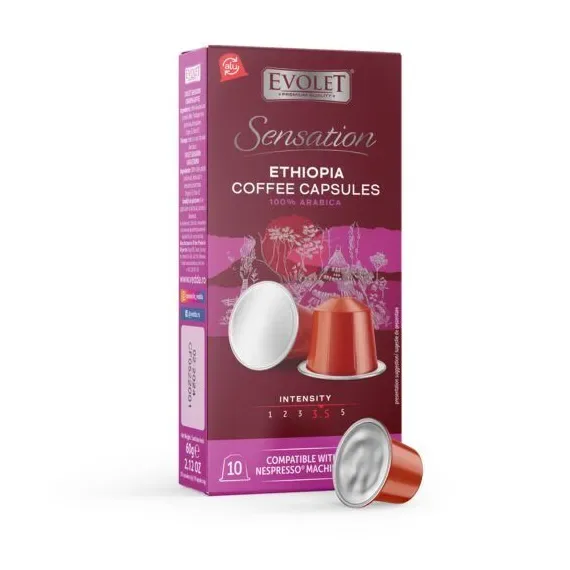 Cafea Ethiopia Capsule Evolet Sensation 10 Buc