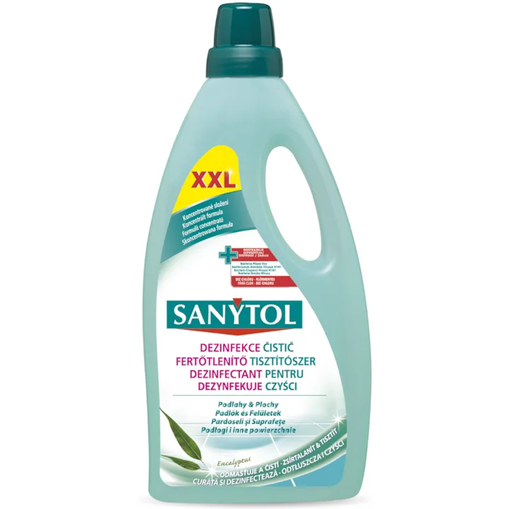Detergent Dezinfectant Pardoseli Si Suprafete Sanytol Professional Eucalipt 5 L