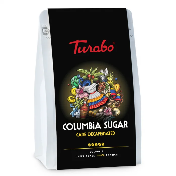 Turabo Colombia Sugar Cane Decaffeinated Cafea Boabe 250G
