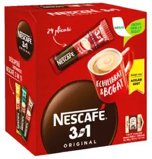 Cafea Solubila Nescafe 3 In 1 Original 24 Plicuri X 16.5 G