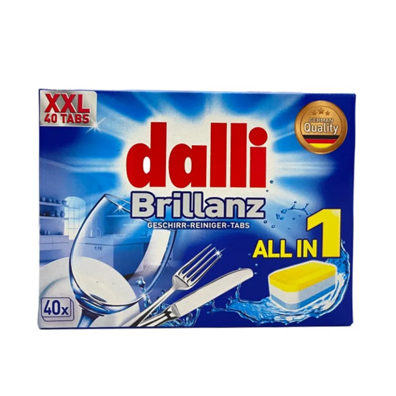 Dalli Brillanz 2.0 Tablete Masina De Spalat Vase 40 Buc