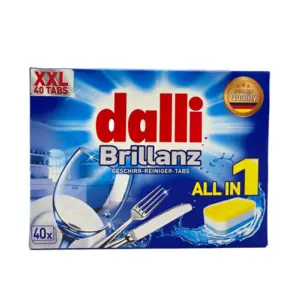 Dalli Brillanz 2.0 Tablete Masina De Spalat Vase 40 Buc