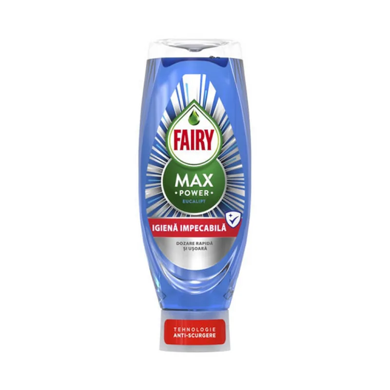 Fairy Max Power Eucalipt Detergent De Vase 730Ml