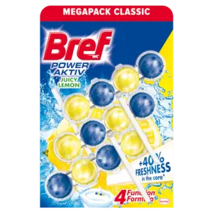 Bref Power Aktiv Lemon Odorizant Toaleta 3X50G
