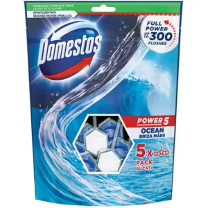 Domestos Power 5 Ocean Odorizant Toaleta 5X55G