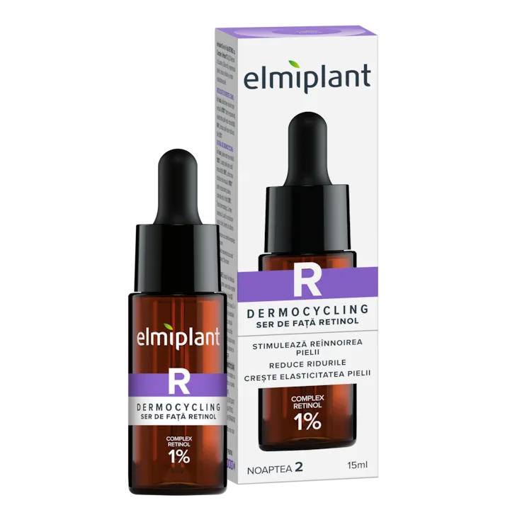 Ser Pentru Fata Retinol Elmiplant Dermocycling Cu Complex Retinol 1%, 15 Ml