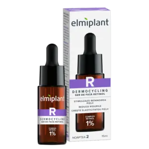 Ser Pentru Fata Retinol Elmiplant Dermocycling Cu Complex Retinol 1%, 15 Ml