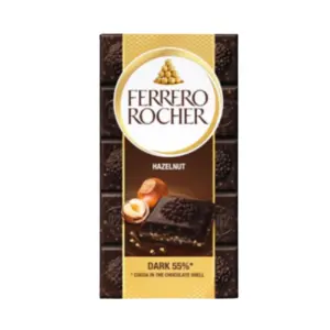 Ferrero Rocher Ciocolata Neagra Cu Crema De Alune 90 G