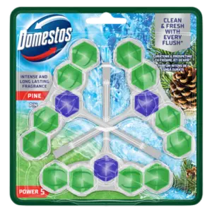 Domestos Power 5 Pine Odorizant Toaleta 3X50G