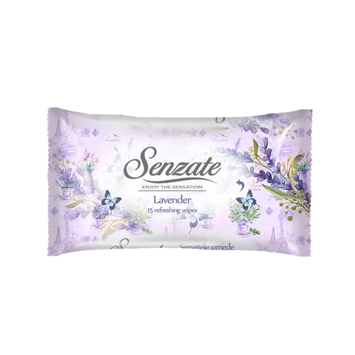 Servetele Umede Senzate Romantic Lavanda 15 Buc